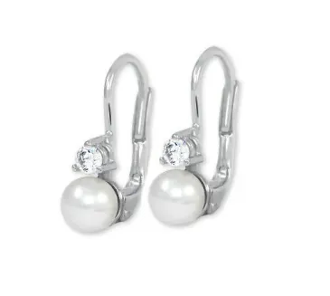 Náušnice z bieleho zlata 4350