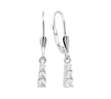 Náušnice z bieleho zlata 4351