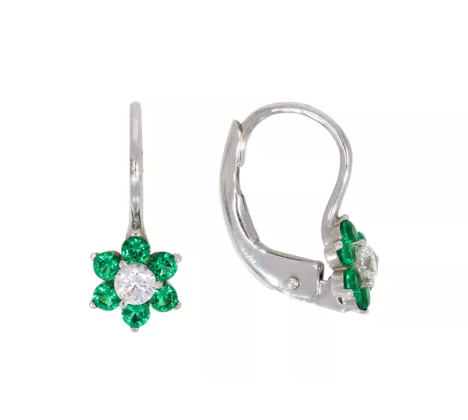 Náušnice z bieleho zlata 3618