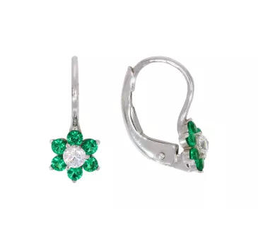 Náušnice z bieleho zlata 3618