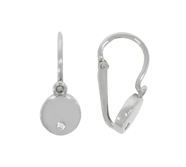 Detské náušnice z bieleho zlata 3991