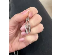 Náušnice z bieleho zlata 2341