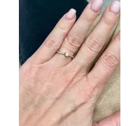 Diamantový zlatý prsteň 060