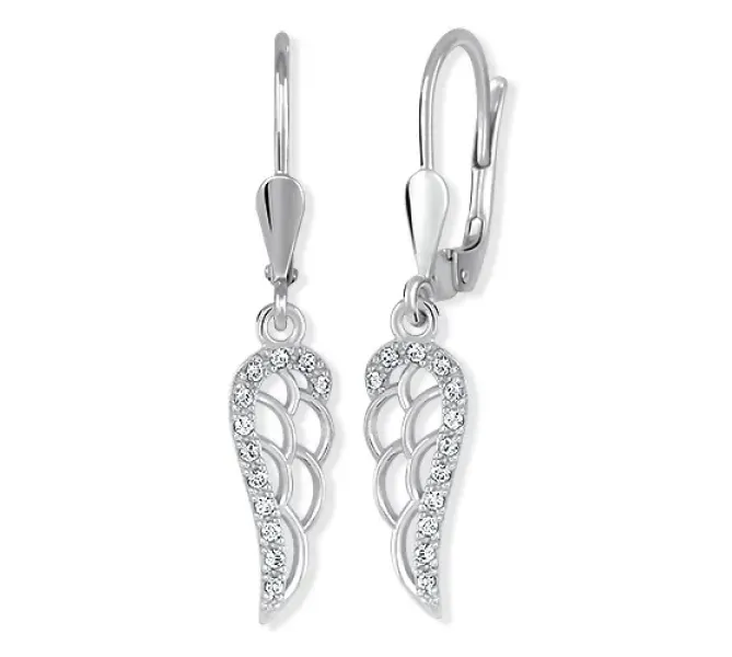 Náušnice z bieleho zlata 3993