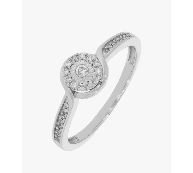 Diamantový prsteň z bieleho zlata 123