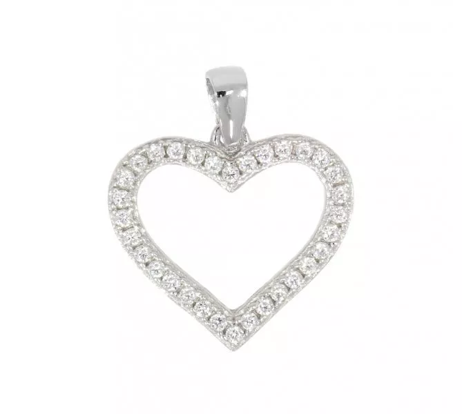 Prívesok z bieleho zlata 1040