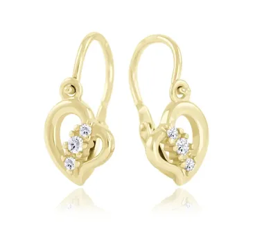 Detské zlaté náušnice 3997