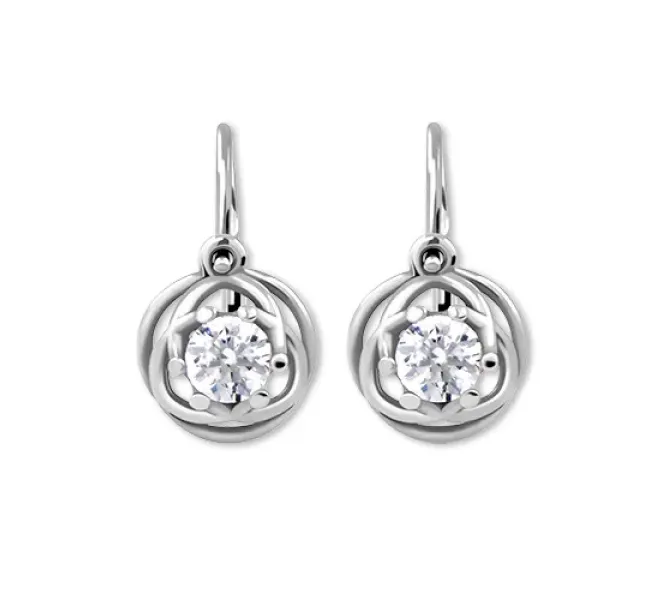 Detské náušnice z bieleho zlata 3999