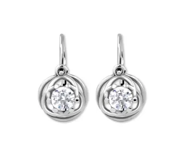 Detské náušnice z bieleho zlata 3999