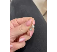 Detské náušnice z bieleho zlata 3999