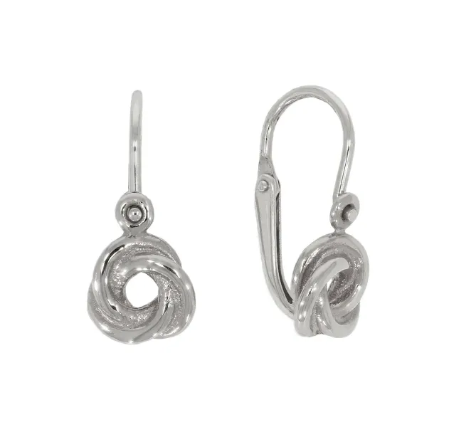 Detské náušnice z bieleho zlata 3992