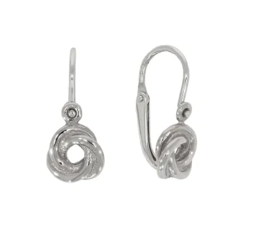 Detské náušnice z bieleho zlata 3992