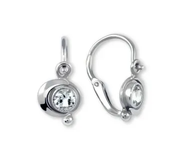 Detské náušnice z bieleho zlata 4003