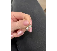 Detské náušnice z bieleho zlata 4003