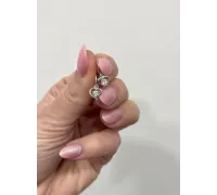 Detské náušnice z bieleho zlata  4007