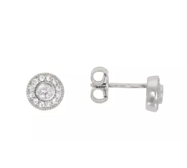 Náušnice z bieleho zlata 3656
