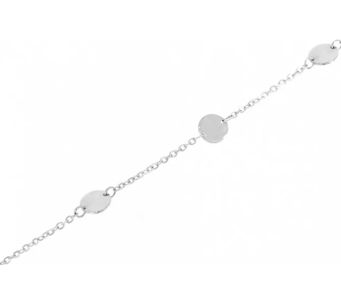 Náramok z bieleho zlata 960