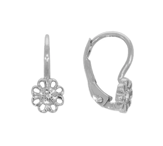 Náušnice z bieleho zlata 4010