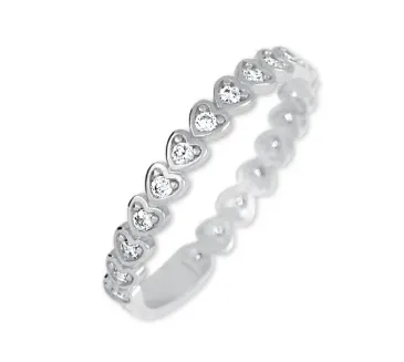 Prsteň z bieleho zlata 2666