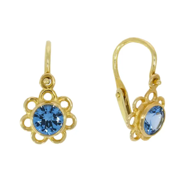 Detské zlaté náušnice 4355