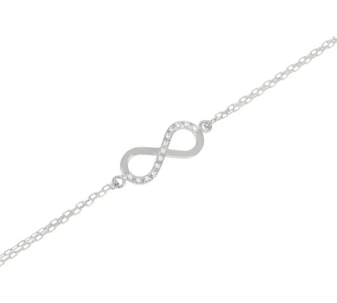 Náramok z bieleho zlata 1304