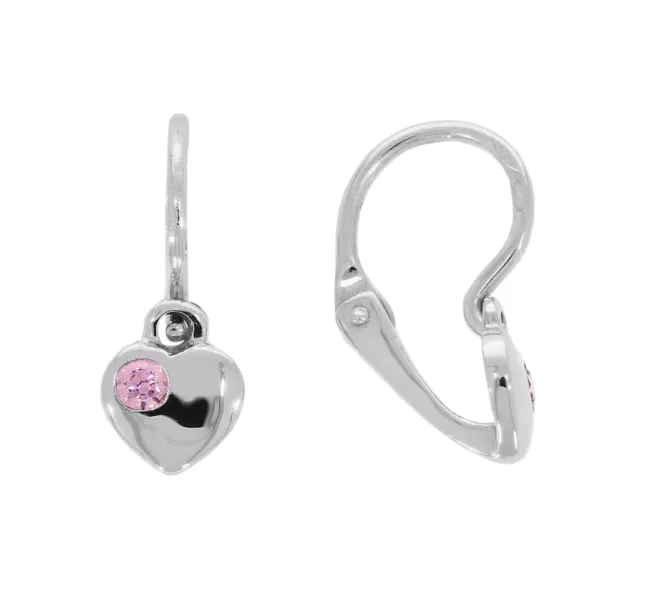 Detské náušnice z bieleho zlata 4360