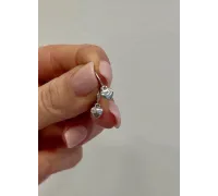 Detské náušnice z bieleho zlata 4360