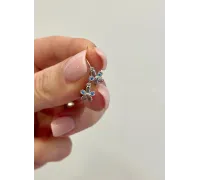 Detské náušnice z bieleho zlata 4364