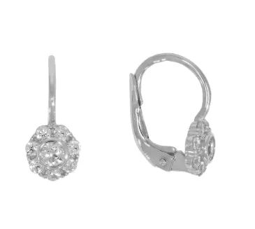 Náušnice z bieleho zlata 3313