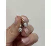 Náušnice z bieleho zlata 3313