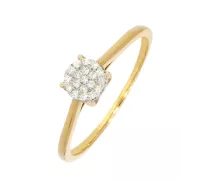 Diamantový zlatý prsteň 059