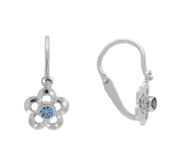 Detské náušnice z bieleho zlata 4359