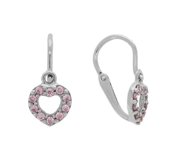 Detské náušnice z bieleho zlata 4366