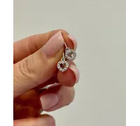 Detské náušnice z bieleho zlata 4366