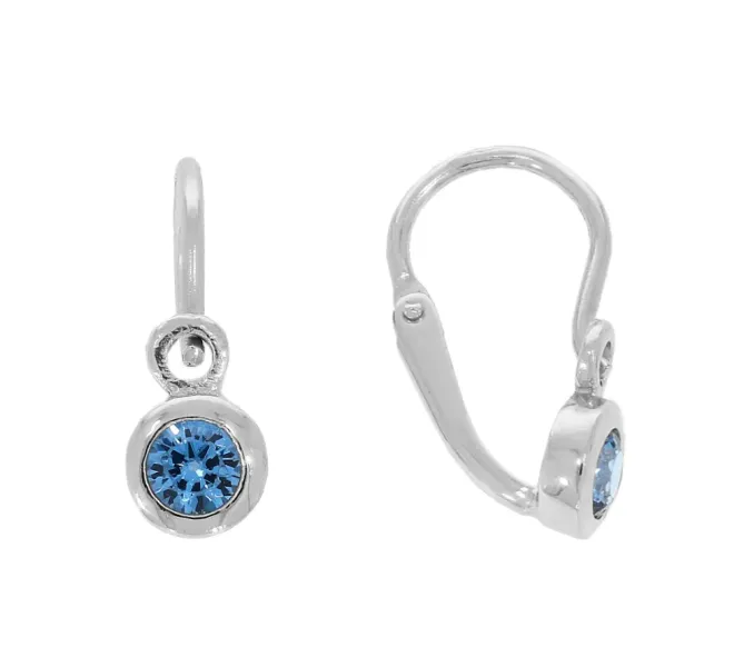 Detské náušnice z bieleho zlata 4361