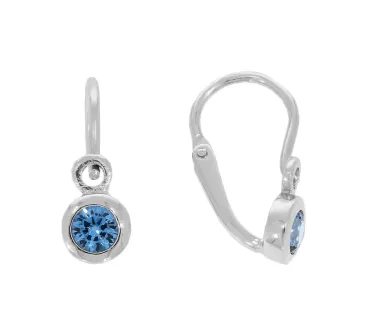 Detské náušnice z bieleho zlata 4361