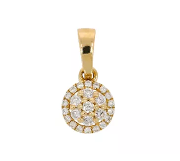 Diamantový zlatý prívesok 006