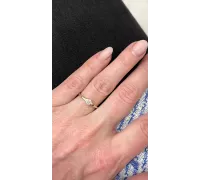 Diamantový zlatý prsteň 061