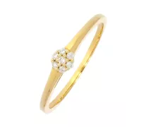 Diamantový zlatý prsteň 061