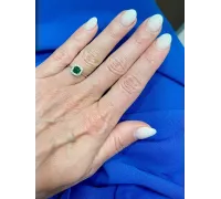 Prsteň z bieleho zlata 2132