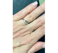 Prsteň z bieleho zlata 2791