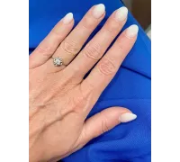 Prsteň z bieleho zlata 792