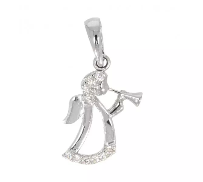 Prívesok z bieho zlata 1043