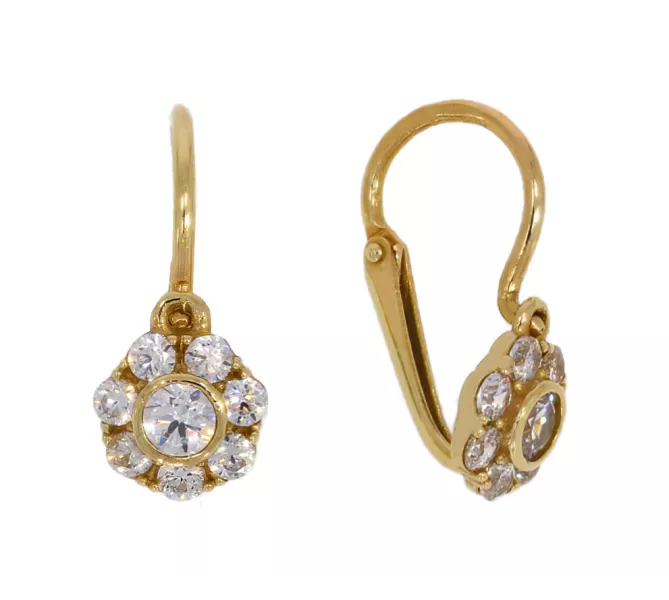 Detské zlaté náušnice 3336