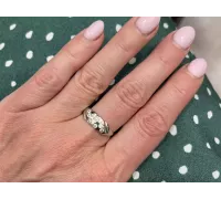 Prsteň z bieleho zlata 1784