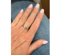 Prsteň z bieleho zlata 1776