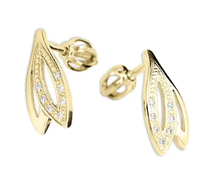 Zlaté náušnice 4370