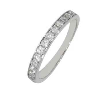 Prsteň z bieleho zlata 2796
