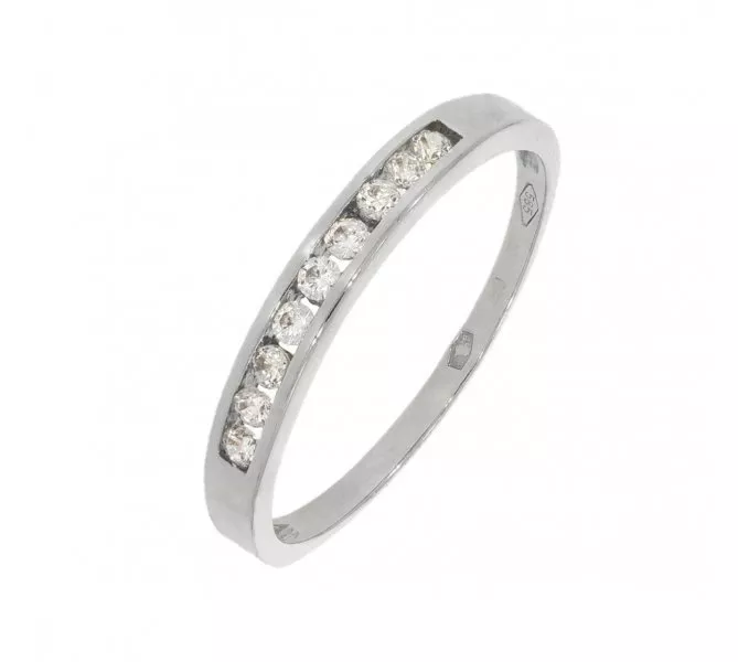 Prsteň z bieleho zlata 1671