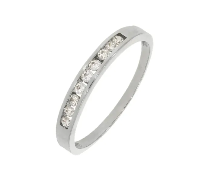 Prsteň z bieleho zlata 1671